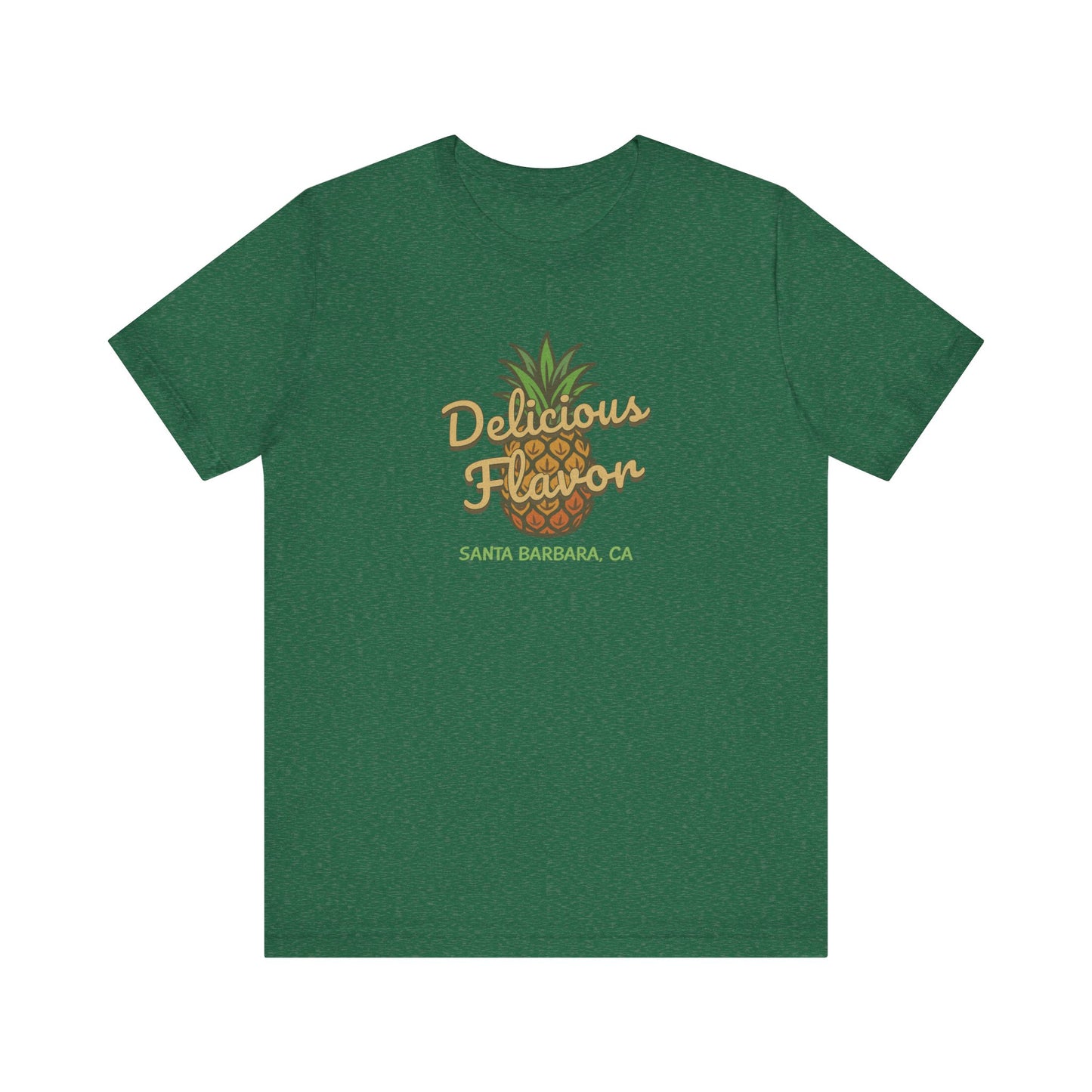 Delicious Flavor — Santa Barbara Pineapple Retro Tee (Dark)