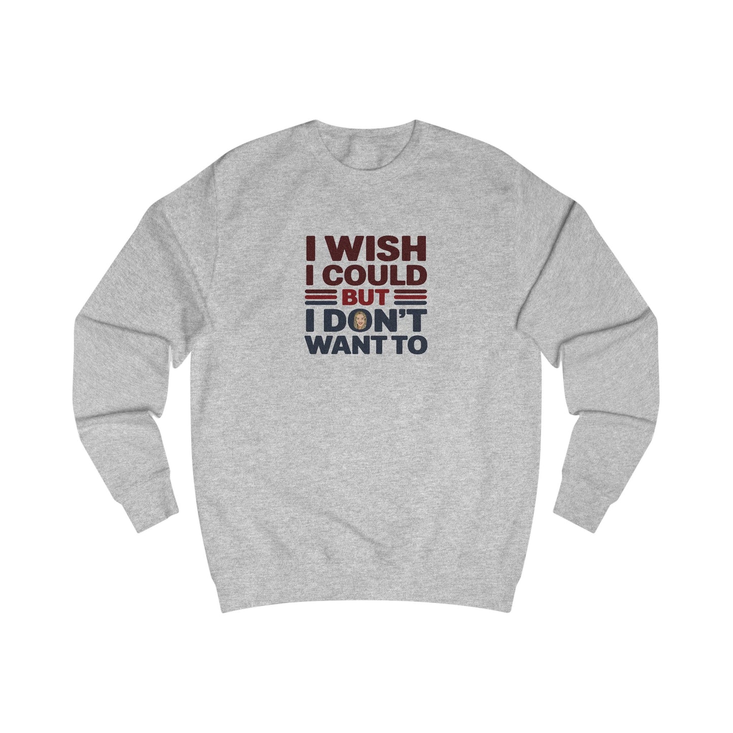 I Wish I Could, But I Don't Want To — Phoebe Buffay Retro Sweatshirt (Light)