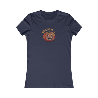 Current Mood (Toothy Jack) — Retro Halloween Women's Tee (Dark)