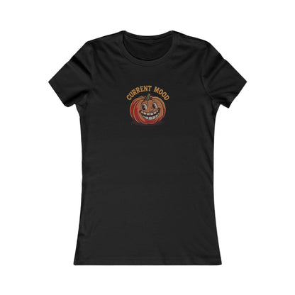 Current Mood (Toothy Jack) — Retro Halloween Women's Tee (Dark)