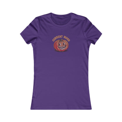 Current Mood (Toothy Jack) — Retro Halloween Women's Tee (Dark)