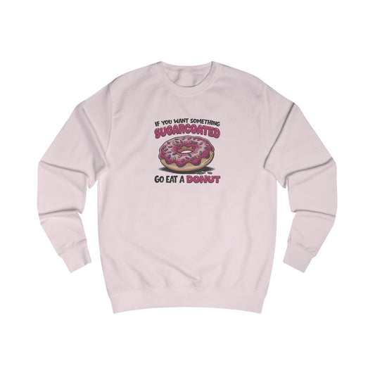 Sugarcoated (Go Eat a Donut) — Retro Graphic Sweatshirt (Light)