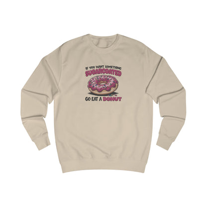 Sugarcoated (Go Eat a Donut) — Retro Graphic Sweatshirt (Light)