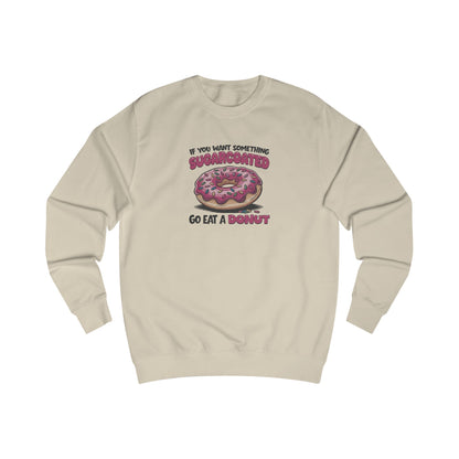 Sugarcoated (Go Eat a Donut) — Retro Graphic Sweatshirt (Light)