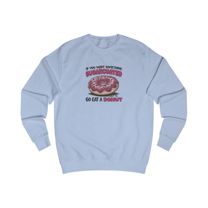 Sugarcoated (Go Eat a Donut) — Retro Graphic Sweatshirt (Light)