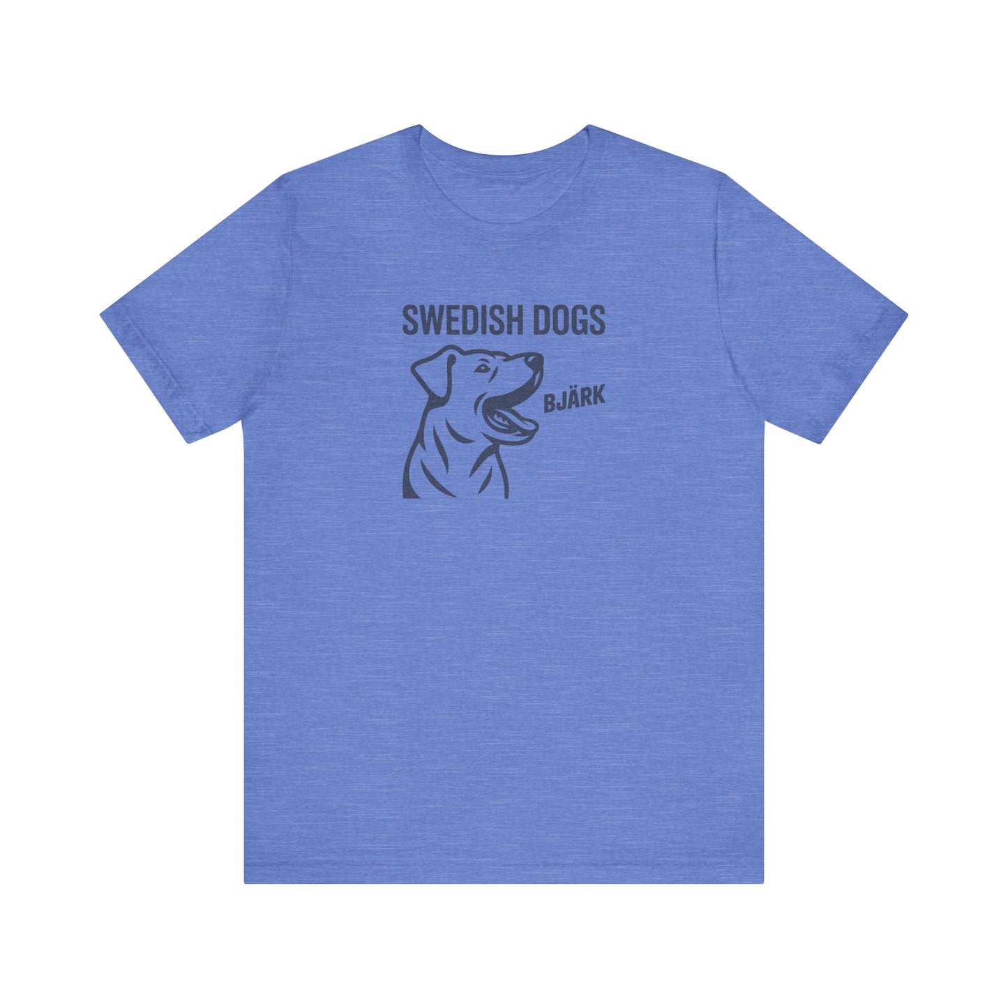 His Bjärk Is Worse Than His Bite – Minimalist Dog Pun Retro Tee (Light)
