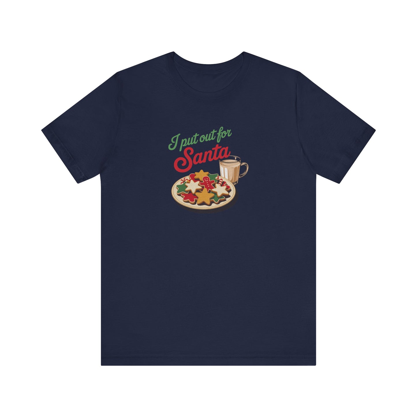 I Put Out for Santa — Retro Christmas Cookies Tee (Dark)