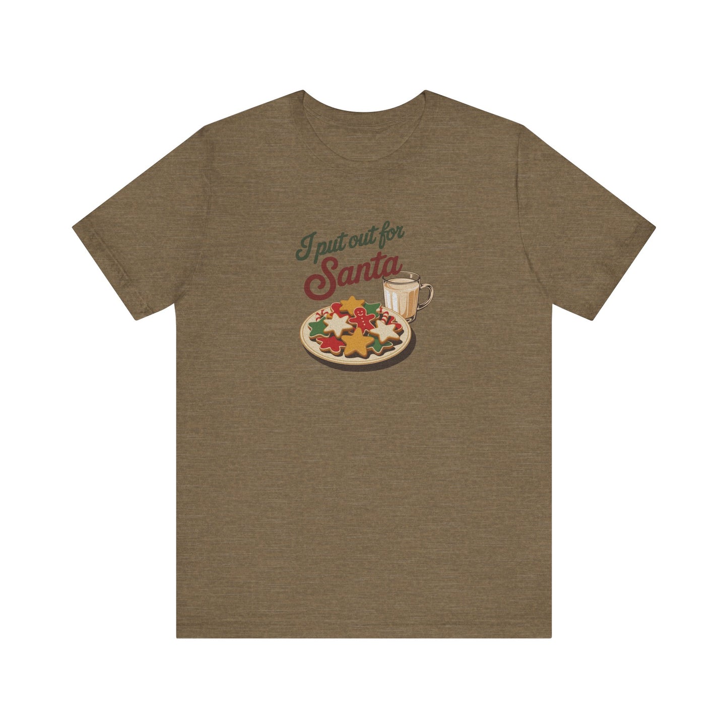 I Put Out for Santa — Retro Christmas Cookies Tee (Light)