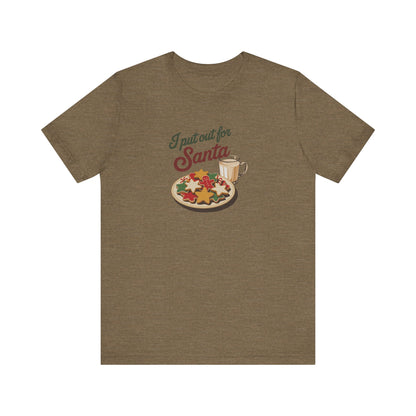 I Put Out for Santa — Retro Christmas Cookies Tee (Light)