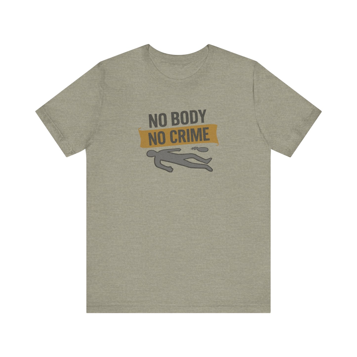 No Body, No Crime — Psych Crime Scene Retro Tee (Light)