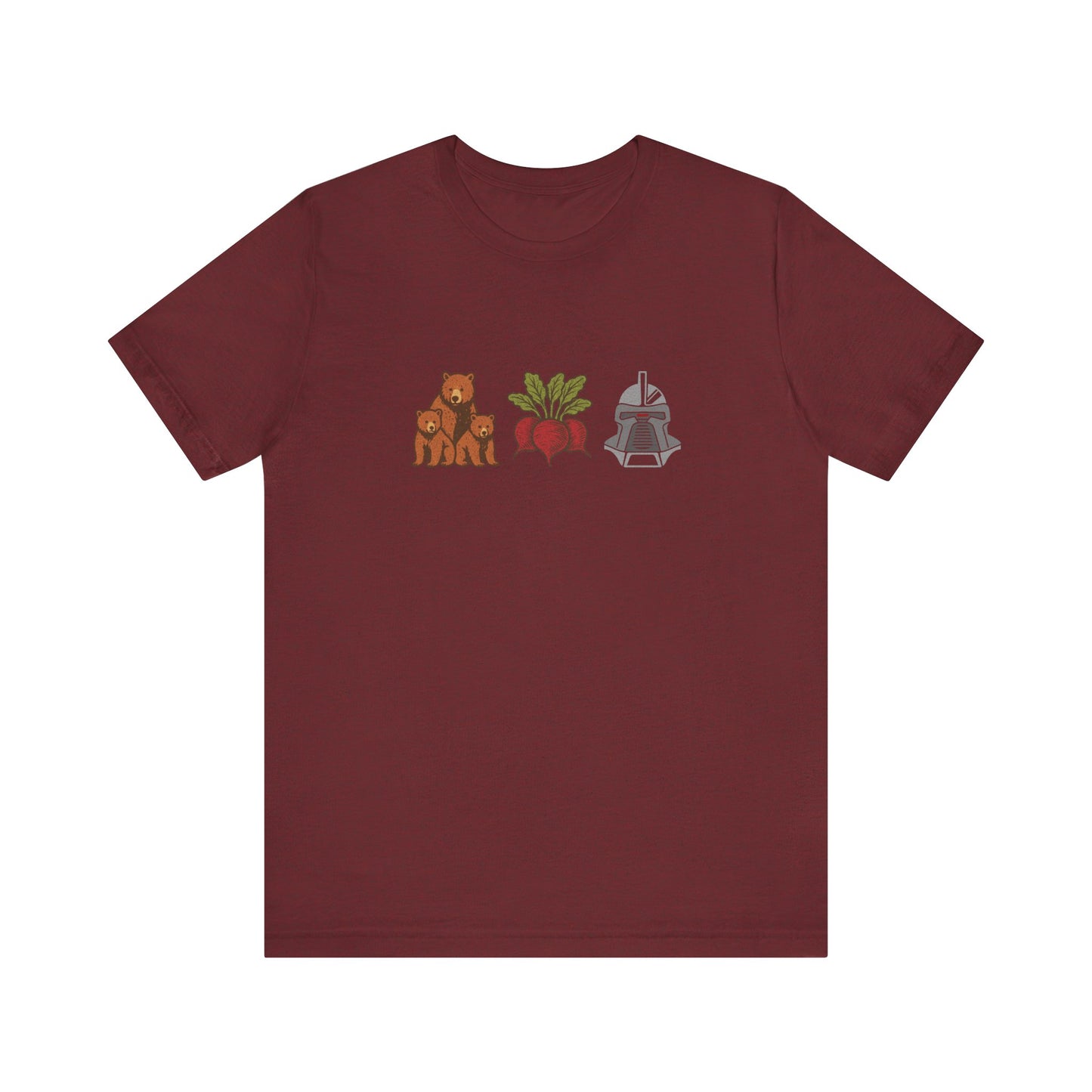 Bears, Beets, Battlestar (Icons) — Retro Tee (Dark)