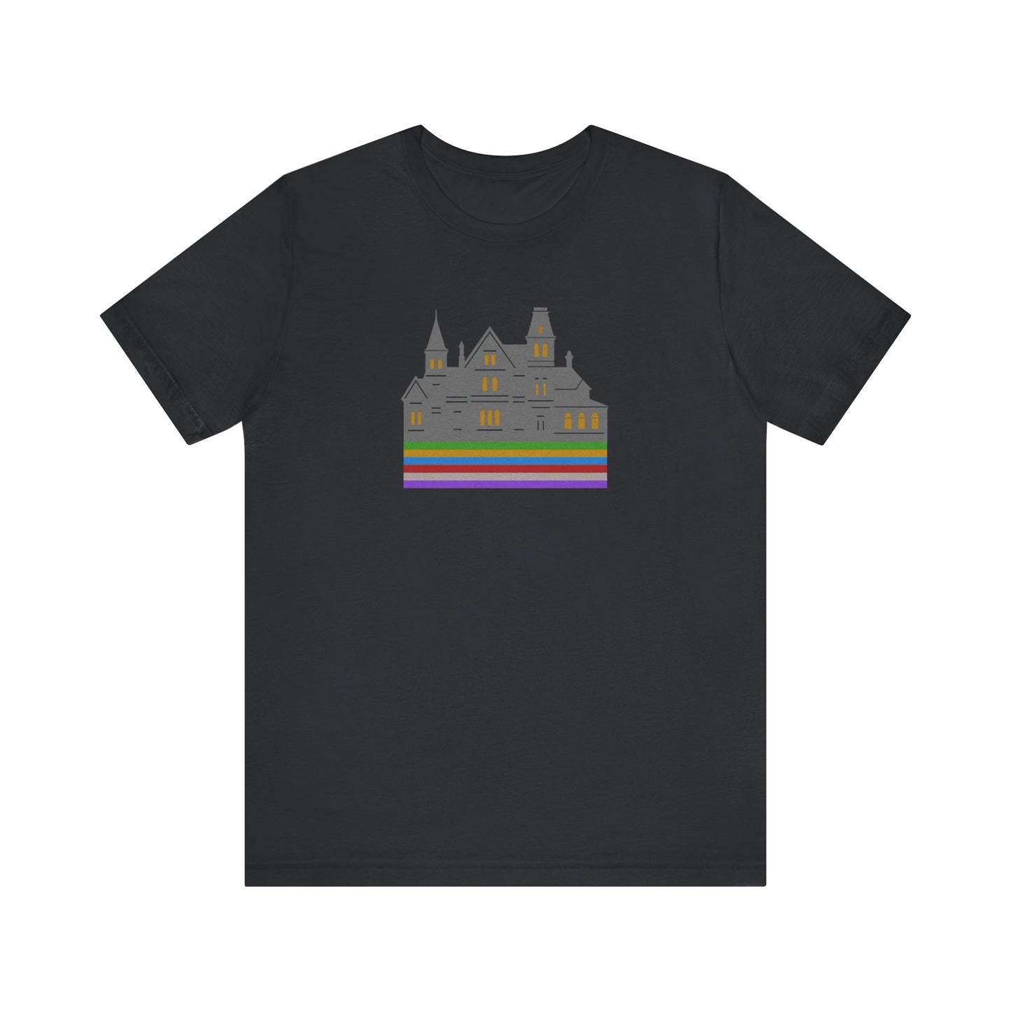Welcome to Hill House (Off Route 41) — Clue Retro Tee (Dark)