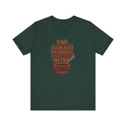 Planning What to Eat After This — Retro Foodie Tee (Dark)