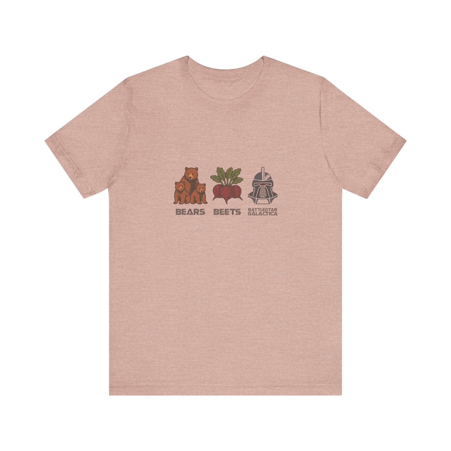Bears, Beets, Battlestar (Captions) — Retro Tee (Light)