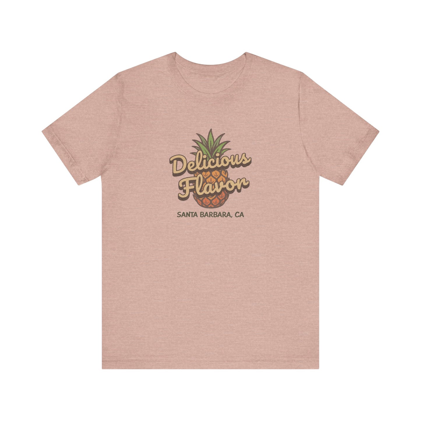 Delicious Flavor — Santa Barbara Pineapple Retro Tee (Light)