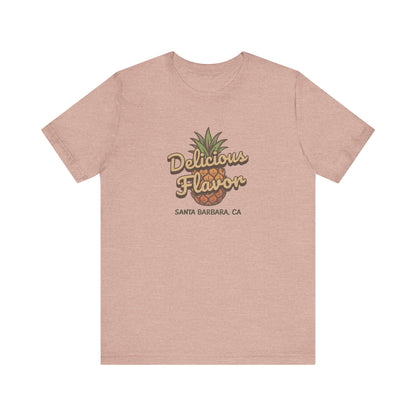 Delicious Flavor — Santa Barbara Pineapple Retro Tee (Light)