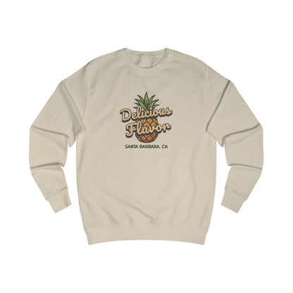 Delicious Flavor — Santa Barbara Pineapple Retro Sweatshirt (Light)