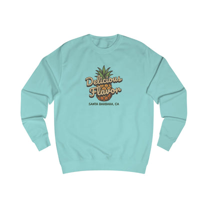 Delicious Flavor — Santa Barbara Pineapple Retro Sweatshirt (Light)