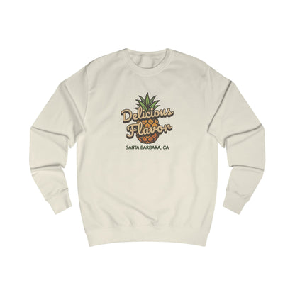 Delicious Flavor — Santa Barbara Pineapple Retro Sweatshirt (Light)