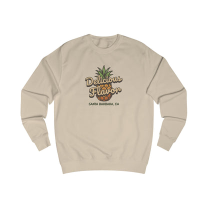 Delicious Flavor — Santa Barbara Pineapple Retro Sweatshirt (Light)