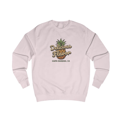 Delicious Flavor — Santa Barbara Pineapple Retro Sweatshirt (Light)