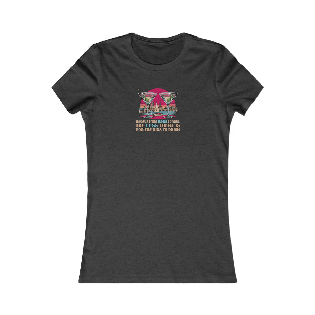 Open Bar (for the Kids) — Friends Retro Women's Tee (Dark)