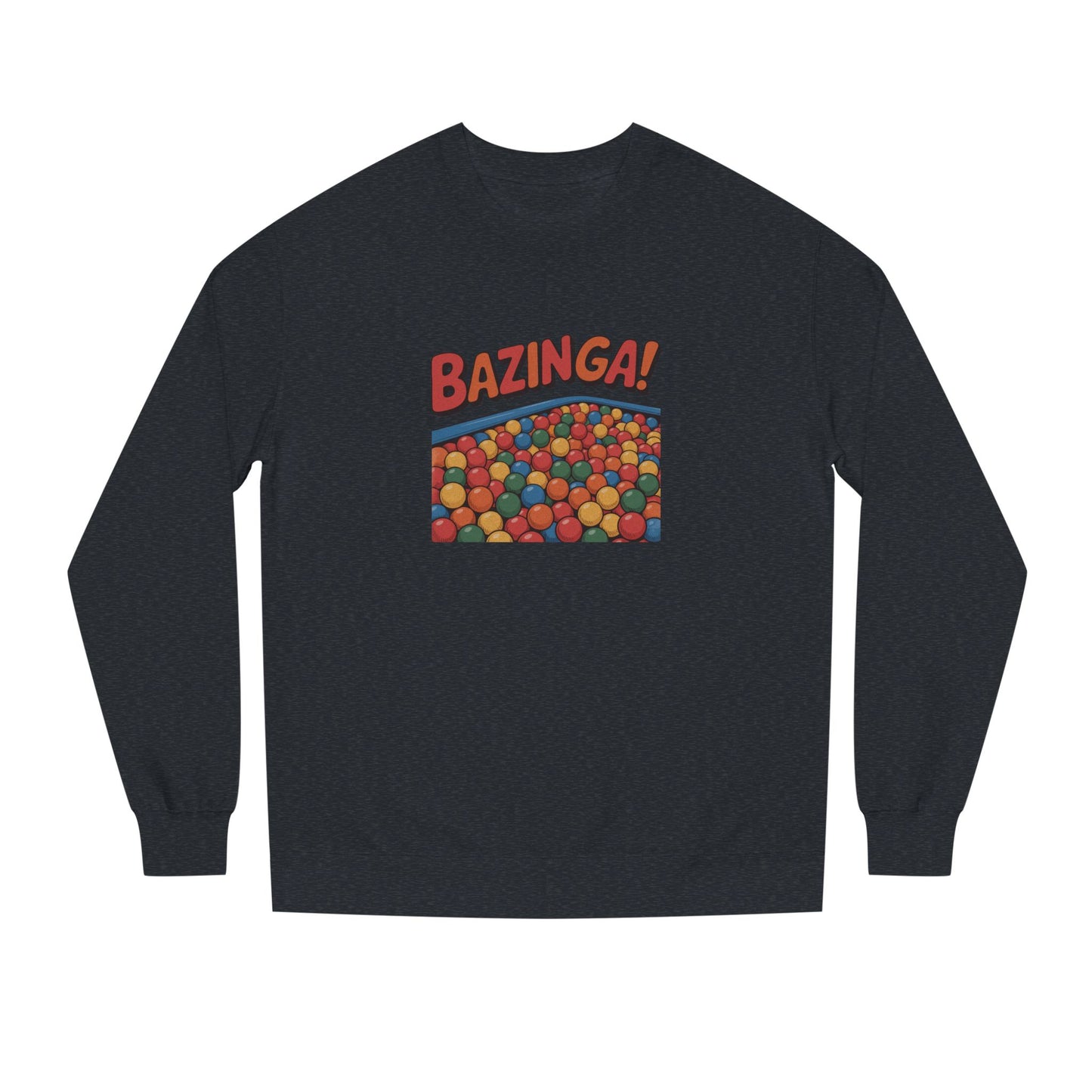 Bazinga! Ball Pit — Big Bang Theory Retro Sweatshirt (Dark)