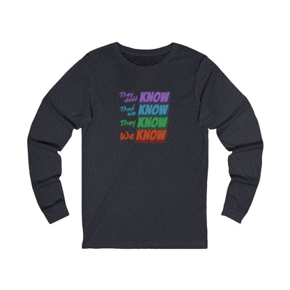 They Don't Know We Know — Friends Retro Long Sleeve (Dark)