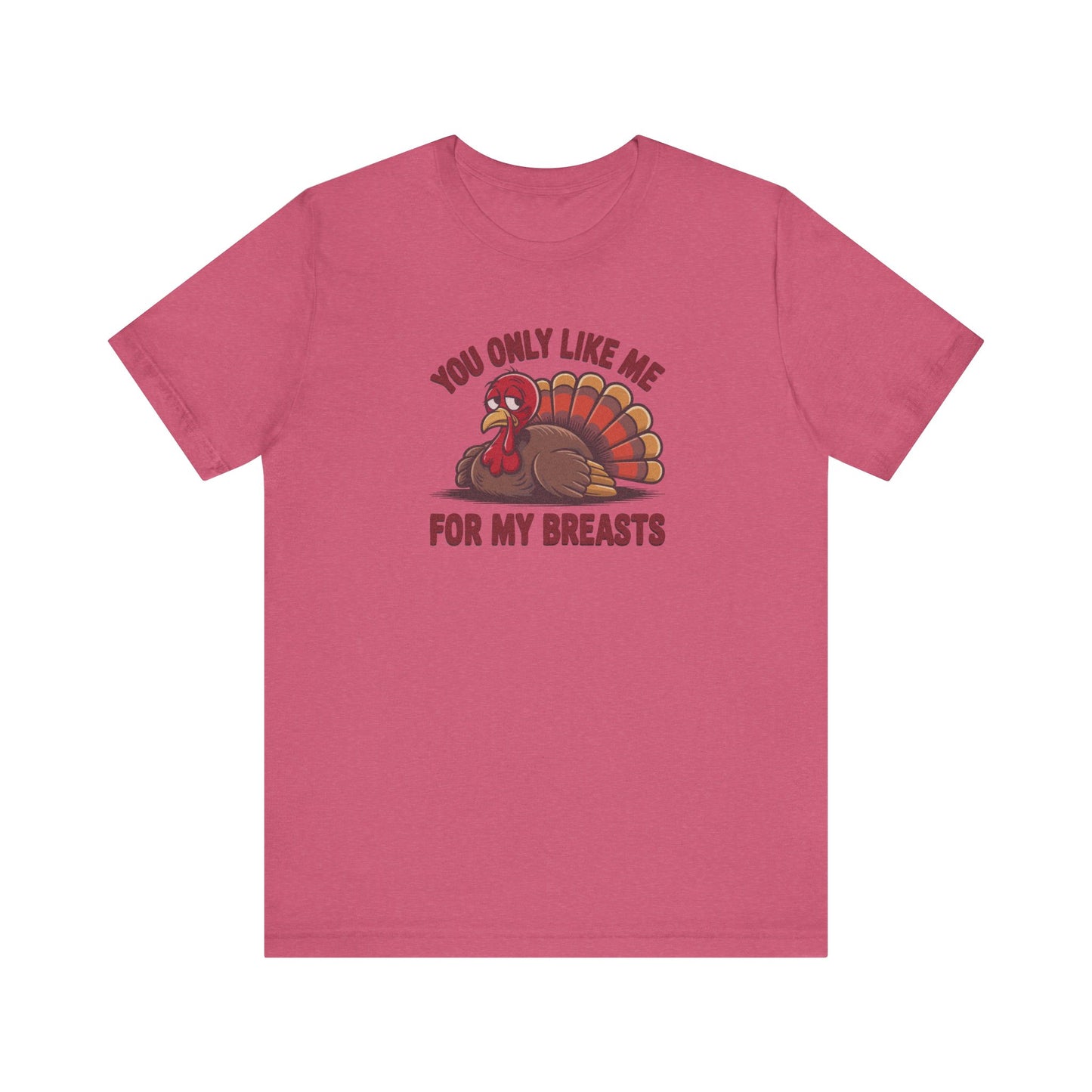 You Only Like Me for My Breasts — Thanksgiving Retro Tee (Light)