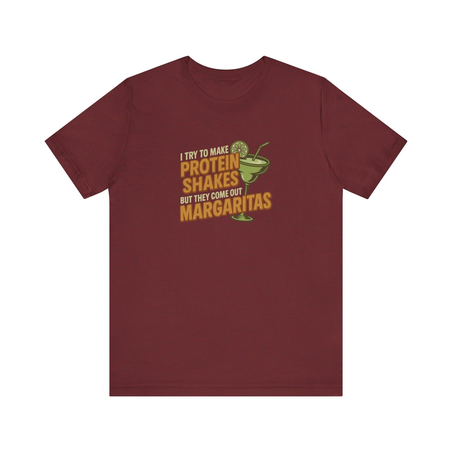 Protein Shakes (Oops, All Margaritas) — Retro Tee (Dark)