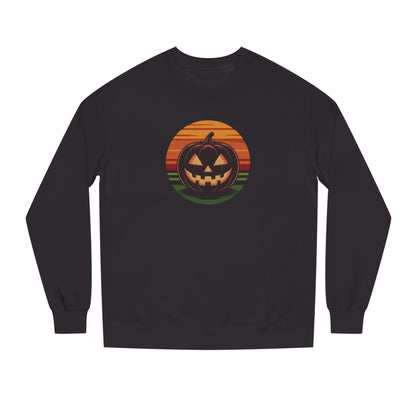 Retro Jack: Glowing Classic — Halloween Sunset Sweatshirt (Dark)