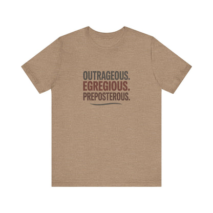 Outrageous Egregious Preposterous — Seinfeld Retro Tee (Light)