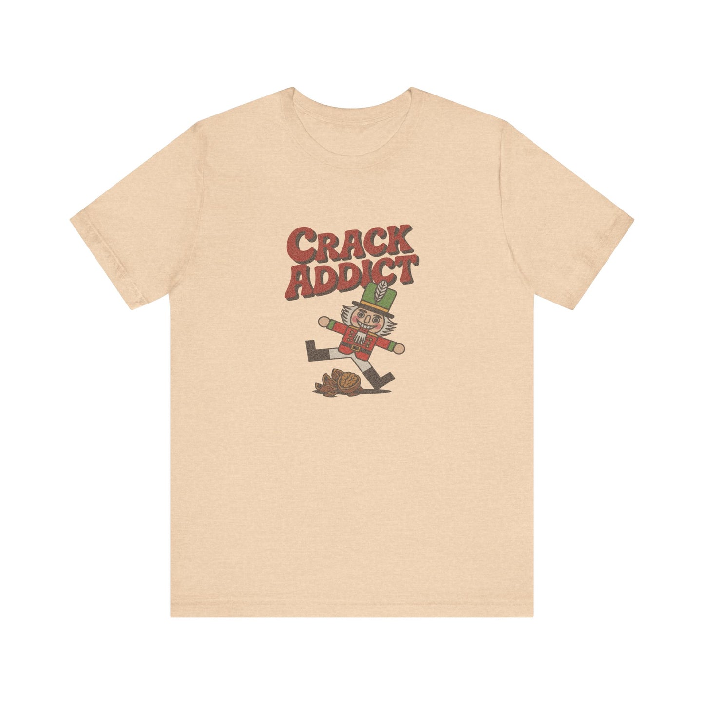 Crack Addict Nutcracker (Unhinged Remix) — Retro Tee (Light)