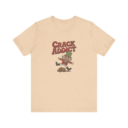 Crack Addict Nutcracker (Unhinged Remix) — Retro Tee (Light)