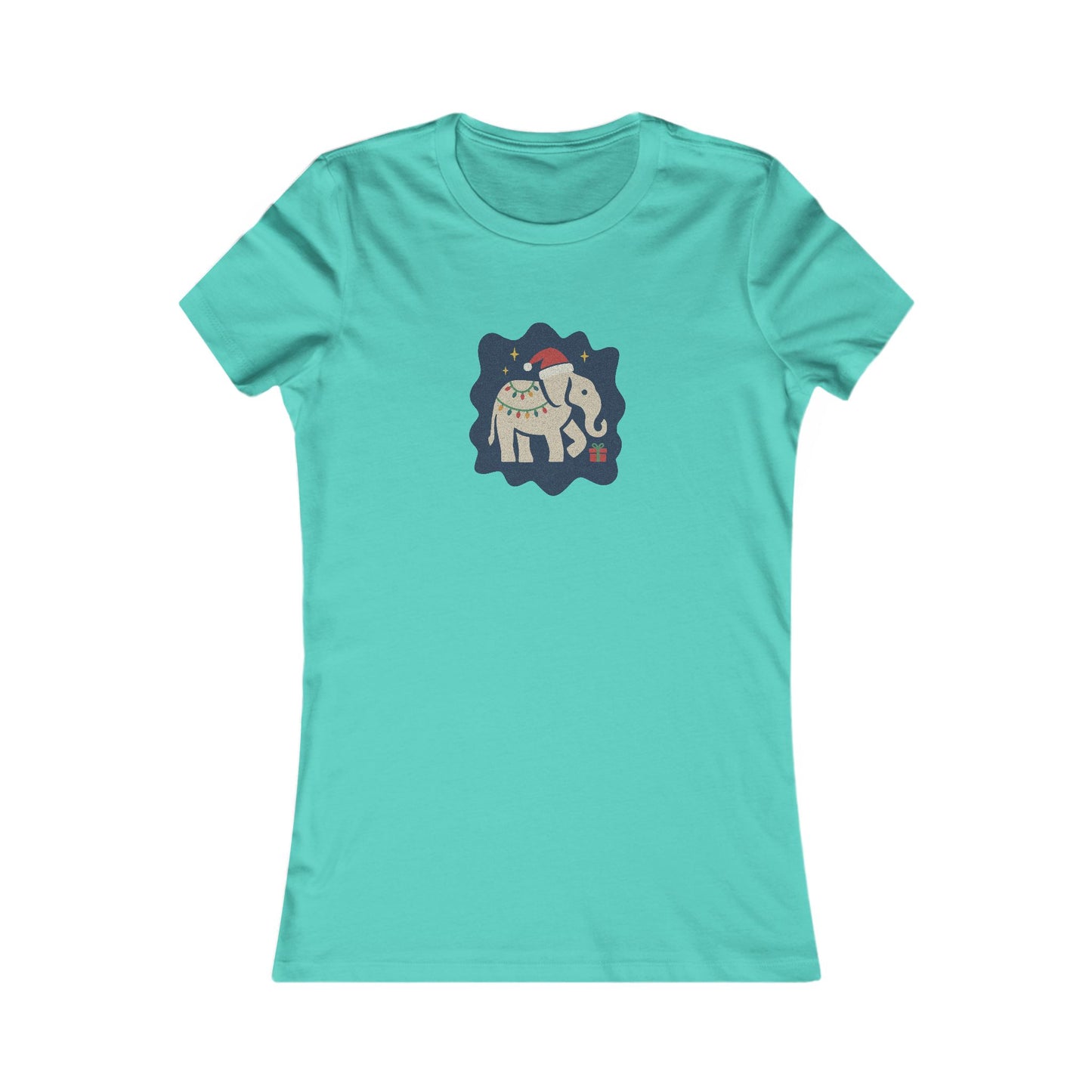 White Elephant Season — Retro Christmas Women's Tee (Light)