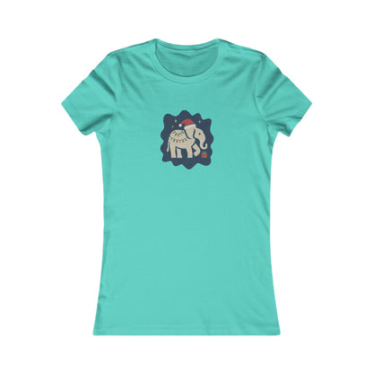 White Elephant Season — Retro Christmas Women's Tee (Light)