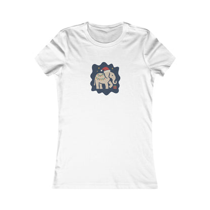 White Elephant Season — Retro Christmas Women's Tee (Light)