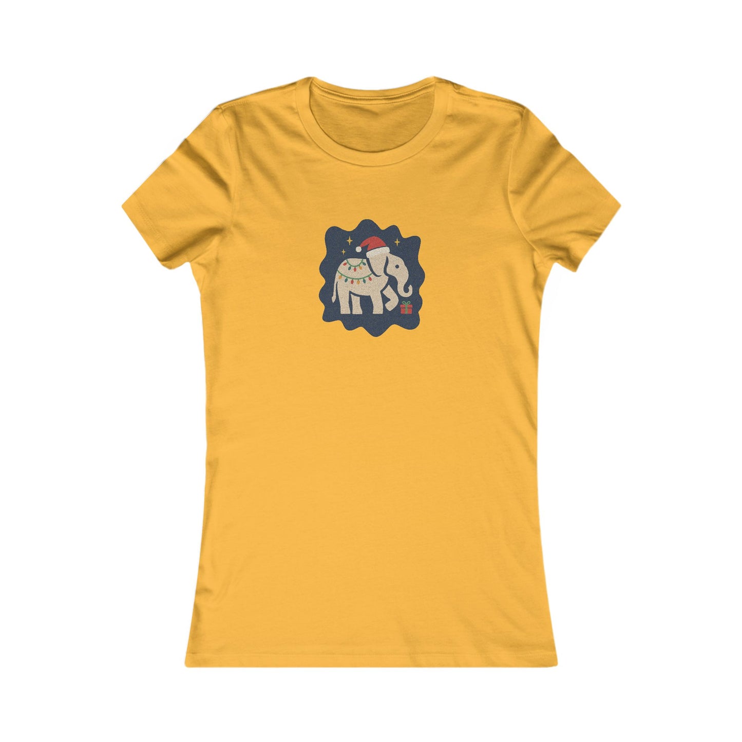 White Elephant Season — Retro Christmas Women's Tee (Light)