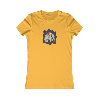 White Elephant Season — Retro Christmas Women's Tee (Light)