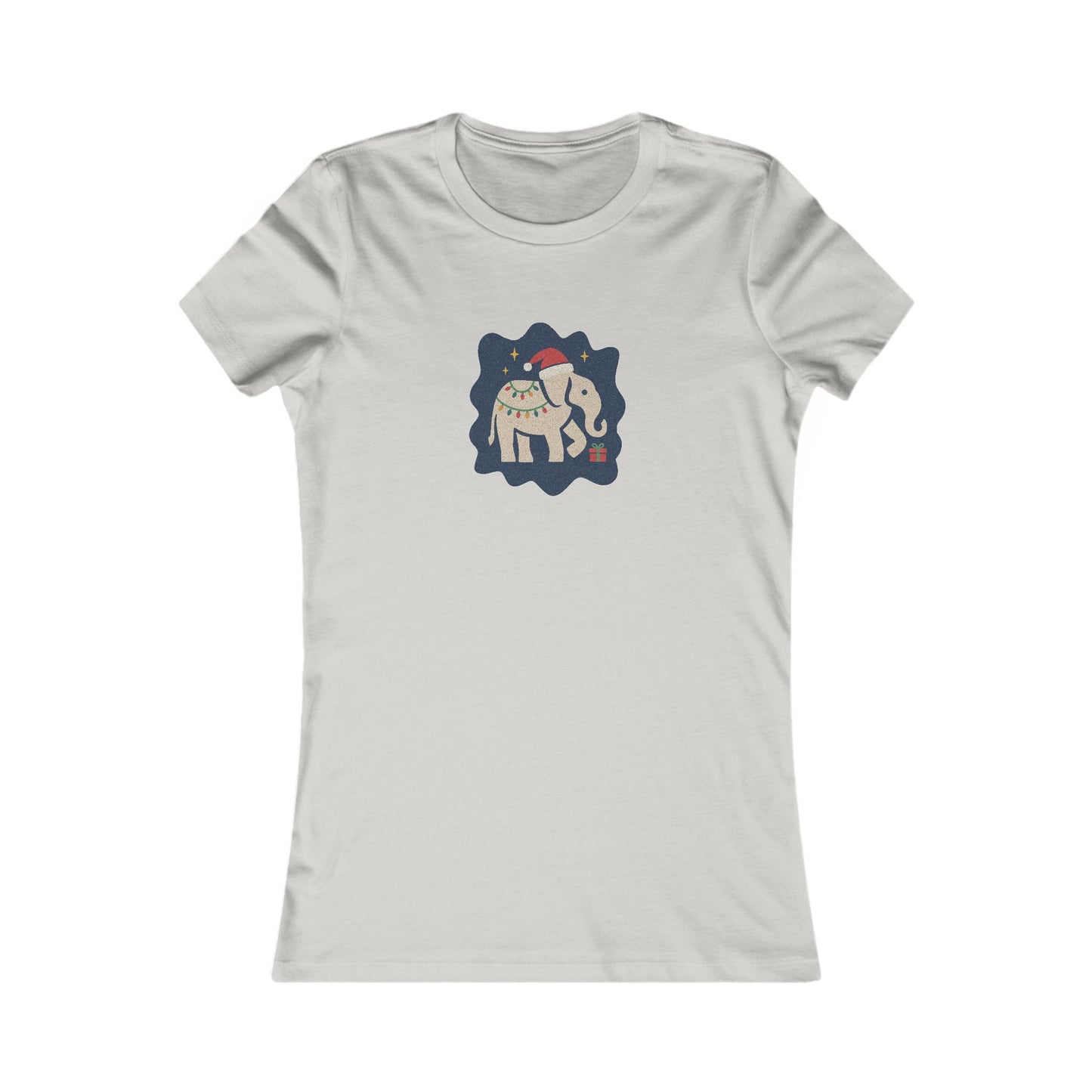 White Elephant Season — Retro Christmas Women's Tee (Light)