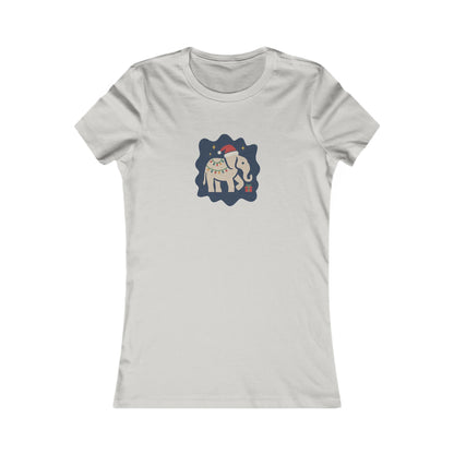 White Elephant Season — Retro Christmas Women's Tee (Light)