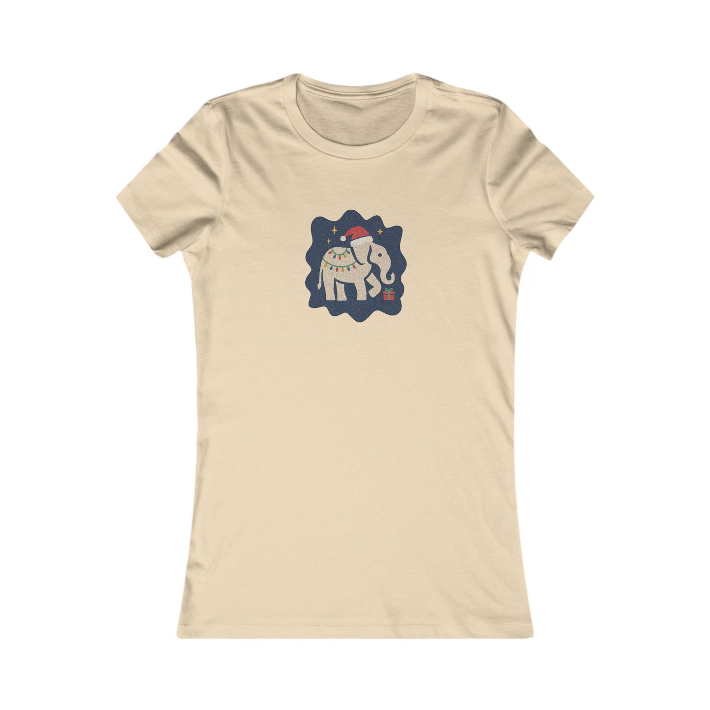 White Elephant Season — Retro Christmas Women's Tee (Light)