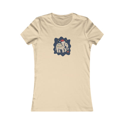 White Elephant Season — Retro Christmas Women's Tee (Light)