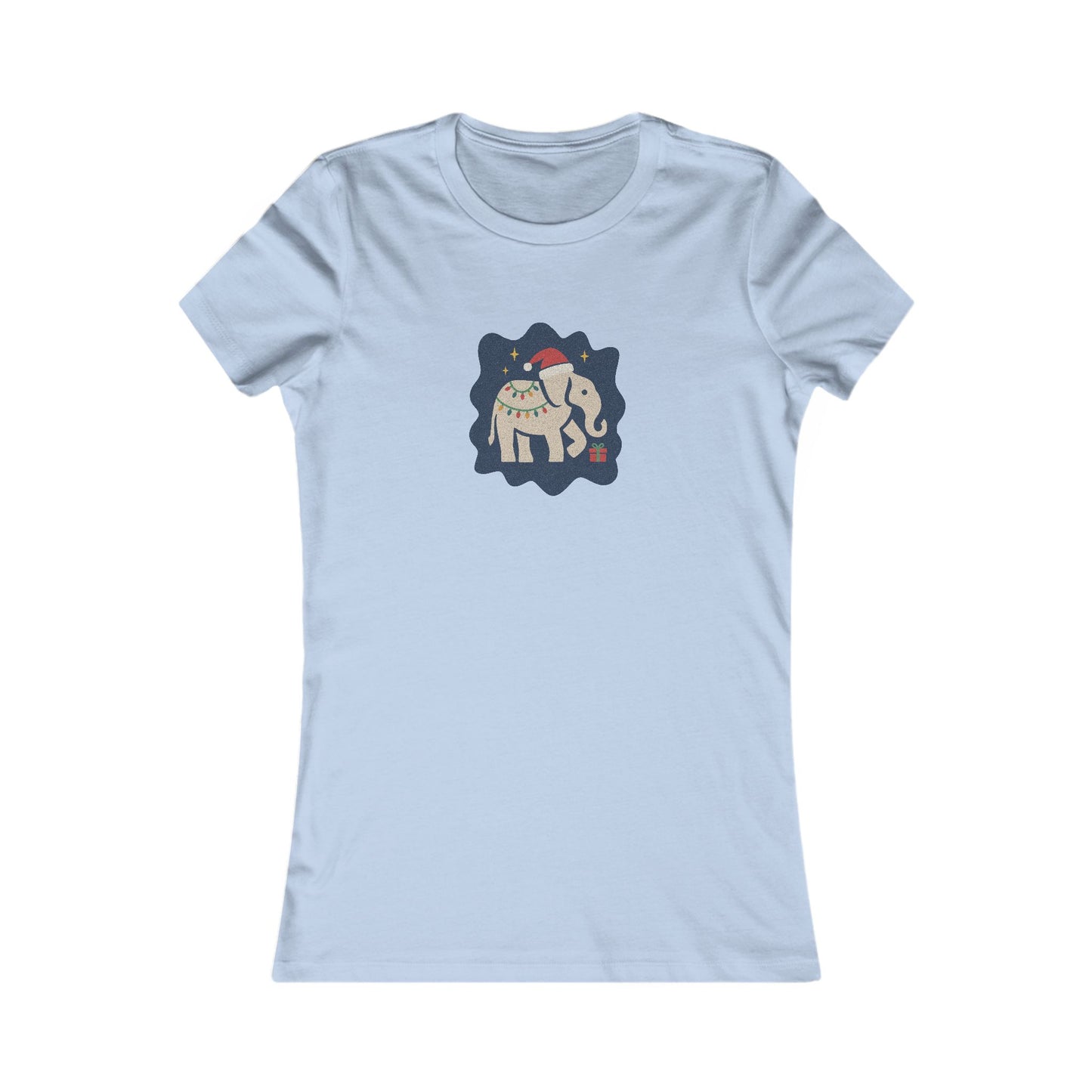 White Elephant Season — Retro Christmas Women's Tee (Light)