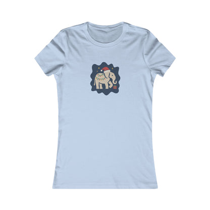 White Elephant Season — Retro Christmas Women's Tee (Light)
