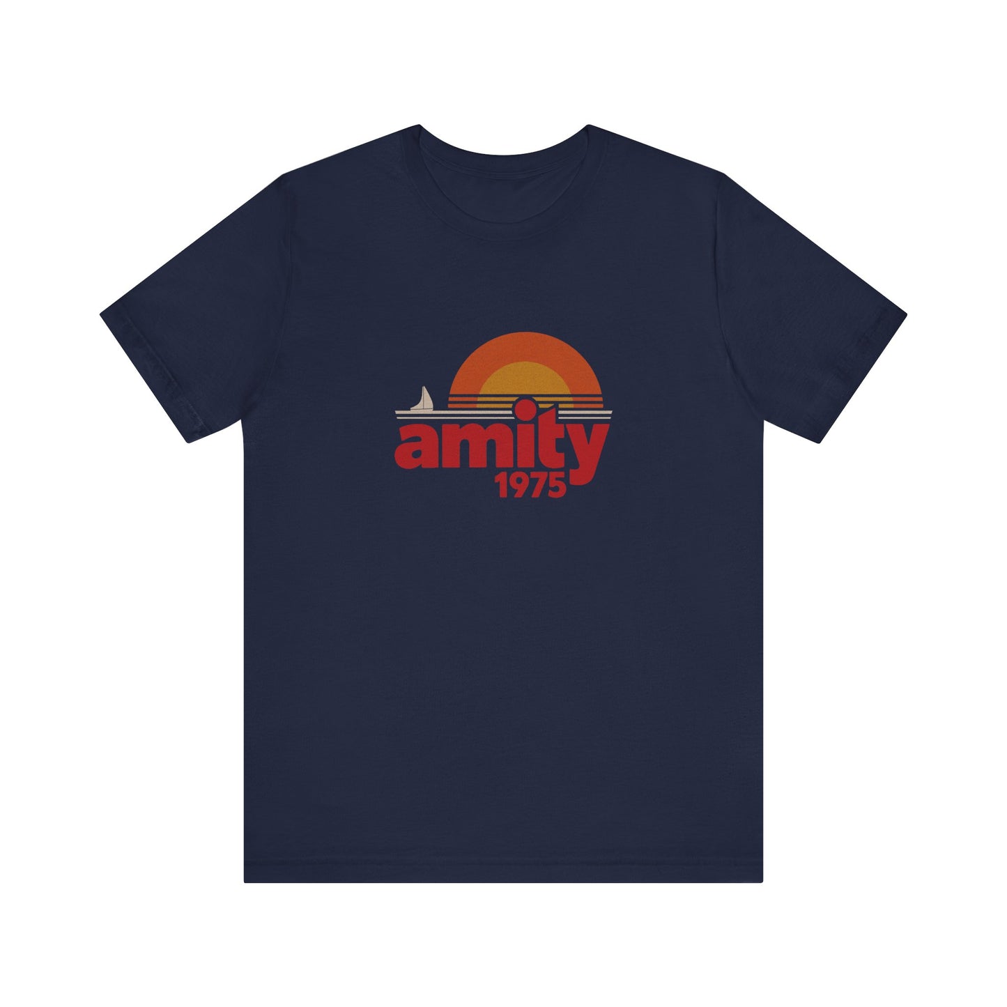 Amity Island 1975 — Jaws-Inspired Retro Tee (Dark)