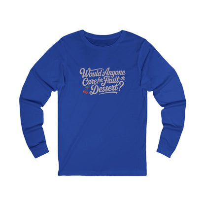 Would Anyone Care for Fruit or Dessert? — Clue Retro Long Sleeve (Dark)