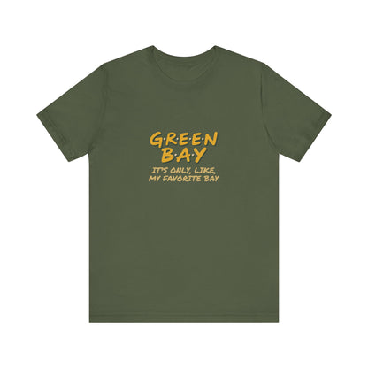 Green Bay (My Favorite Bay) — Phoebe Buffay Football Tee (Dark)