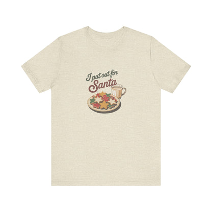 I Put Out for Santa — Retro Christmas Cookies Tee (Light)