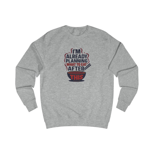 Planning What to Eat After This — Retro Foodie Sweatshirt (Light)